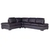 Image de Canapé dangle en cuir ONYX II - Noir - Angle g 