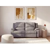 Image de Canapé 2 places relax en microfibre HERNANI - Gris