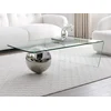 Image de Table basse MUNDO - Verre trempé et acier