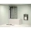 Image de Douche-Baignoire balnéo DARIA en acrylique renforcé vitre gris foncé - 75*150*215cm - 30 microjets et 6 gros jets