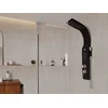 Image de Colonne de douche hydromassante - noire - 20 x 132 cm - KOURBEA