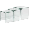 Image de Tables basses gigognes MINKA - Verre courbé