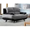 Image de Canapé 2 Places En Microfibre Musko - Bicolore Gris Et Noir