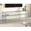 Image de Meuble TV STILEOS - 1 niche - Verre trempé
