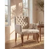 Image de Fauteuil bergère en tissu PARUNA - Beige