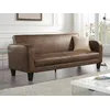 Image de Canapé Club 3 Places Convertible Inicio En Microfibre Aspect Cuir Vieilli