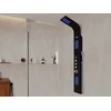 Image de Colonne de douche hydromassante thermostatique à leds - 20 x 165 cm - Noir - FELICITA