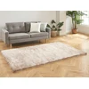 Image de Tapis shaggy à poils longs ultra doux - 160 x 230 cm - Taupe reflet beige - DOLCE