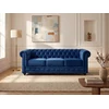 Image de Canapé 3 places CHESTERFIELD - Velours bleu roi