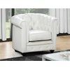 Image de Fauteuil en simili CHESTERFIELD - Blanc