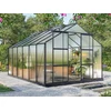Image de Serre de Jardin en polycarbonate de 13 m² avec embase - Anthracite - KALIDA