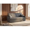 Image de Canapé 3 places convertible en tissu CANETTI - Gris