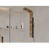 Image de Colonne de douche hydromassante, pluie tropicale et panneau en bambou - 22 x 145 cm - DALIMA