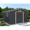 Image de Abri de jardin métal en acier galvanisé gris 12,99 m² - ARCHER