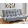 Image de Canapé 3 places convertible clic clac en tissu gris ESTEBAN