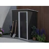 Image de Abri de jardin métal en acier galvanisé gris 1,39 m² - BIRON