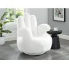 Image de Fauteuil Main Pivotant Catchy En Fausse Fourrure - Blanc