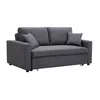 Image de Canapé 3 places convertible en tissu INIZOR - Anthracite