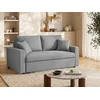 Image de Canapé 3 places convertible en tissu INIZOR - Gris clair