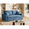 Image de Canapé 3 places convertible en tissu INIZOR - Bleu