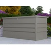 Image de Coffre de rangement de jardin en acier galvanisé gris - 400L - TOMASO
