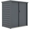 Image de Armoire de rangement de jardin en métal acier galvanisé gris 131 m3 125x80x131 cm REIVAX