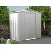 Image de Abri de jardin métal en acier galvanisé gris 2,36 m² - LINUS