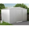 Image de Abri de jardin métal en acier galvanisé gris 7,82 m² - LINUS