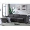 Image de Canapé d'angle relax électrique en tissu anthracite PEDRERA - Angle gauche