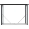Image de Abri bûches métal en acier galvanisé effet bois 327 m3 - 4 stères - L242 x P89 x H190 cm - WINWOOD