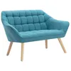 Image de Canapé 2 places en tissu bleu CASERTA