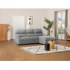 Image de Canapé d'angle droit relax électrique en tissu gris clair LUNANO