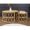 Image de Tables basses gigognes - Rotin - Coloris : Naturel - RONITA