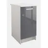Image de Caisson Bas De Cuisine 40 Cm - Gris Brillant