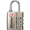 Image de Cadenas TSA à combinaison personnalisable - MASTER LOCK - Nickel - 30 mm