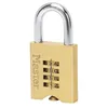 Image de Master Lock Cadenas à combinaison Laiton massif 50 mm 651EURD