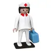 Image de Figurine Vintage de collection L'infirmière PLAYMOBIL PLAYMOBIL