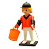 Image de Figurine resine le cavalier de concours - playmobil vintage collection 000264