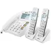 Image de Téléphone fixe senior amplifié avec 2 combinés sans fil répondeur geemarc blanc DECT295-2_COMBI_WH_V