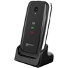 Image de Téléphone Senior Clapet Amplifié Compatible Avec Appareils Auditifs Blanc / Noir Geemarc