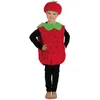 Image de P'tit Clown - Déguisement Enfant - Costume Fraise - Adorable Et Amusant - Taille 5-6 Ans