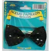 Image de Noeud de papillon à sequins - Noir - Adulte - Mixte