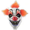Image de MASQUE CLOWN CHEVEUX ORANGE LATEX ADULTE