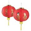 Image de Lampion - PTIT CLOWN - 40 cm - Rouge et Or - Décoration de fête