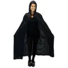 Image de Cape - 20 - Velours Noir - Avec Capuche - Adulte Mixte