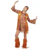 Image de Déguisement Hippie Femme - PTIT CLOWN - Taille L/XL - Multicolore - Années 60 - Costume Complet