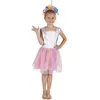 Image de P'tit Clown - P'tit Clown - Déguisement Licorne Fille - Robe, Serre-tête - Costume Princesse Enfant - Taille 5-6 Ans