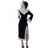 Image de Déguisement Femme Cruelle Noir et Blanc - PTIT CLOWN - Taille S/M - Costume Adulte pour Fête Déguisée