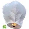 Image de Lanterne Volante - Ecologique - Blanc - 1m - Papier Biodégradable - Utilisation Extérieure