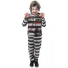 Image de P'tit Clown - 22085 - Costume Prisonnier - Noir, Blanc - Enfant - 10/12 Ans - Taille 10-12 Ans